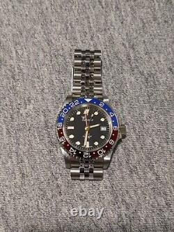 Squale 1545 30 Atmos BLUE/RED Pepsi GMT Ceramica Watch 40mm