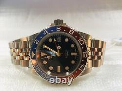 Squale 1545 30 Atmos BLUE/RED Pepsi GMT Ceramica Watch 40mm Warranty