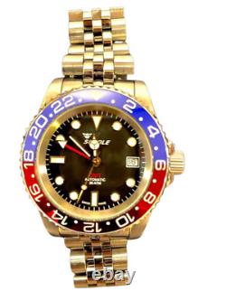 Squale Titanium Pepsi Bezel Case 1545 GMT with warranty card