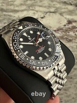 Steinhart Ocean 39 GMT Black Ceramic with Jubilee bracelet FREE SHIPPING