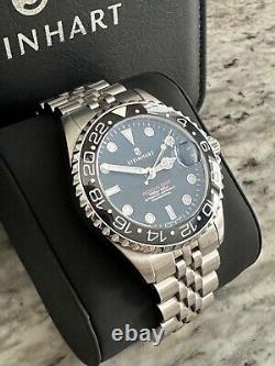 Steinhart Ocean 39 GMT Black Ceramic with Jubilee bracelet FREE SHIPPING