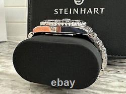 Steinhart Ocean 39 GMT Black Ceramic with Jubilee bracelet FREE SHIPPING