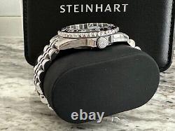 Steinhart Ocean 39 GMT Black Ceramic with Jubilee bracelet FREE SHIPPING