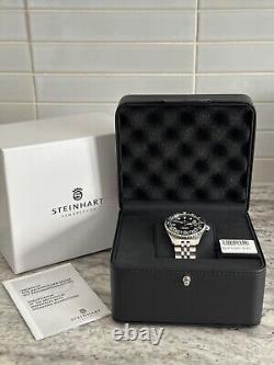 Steinhart Ocean 39 GMT Black Ceramic with Jubilee bracelet FREE SHIPPING