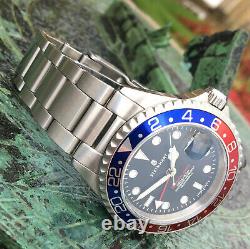Steinhart Ocean One 1 GMT Pepsi Automatic Dive Watch Red Blue 42mm