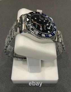 Stuhrling GMT 42mm Diver Batman Edition. Jubilee Bracelet. New with B&P