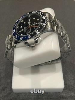 Stuhrling GMT 42mm Diver Batman Edition. Jubilee Bracelet. New with B&P