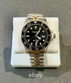 Stuhrling Meridian GMT Two Tone 42mm. Brand New