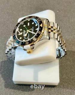 Stuhrling Meridian GMT Two Tone 42mm. Brand New
