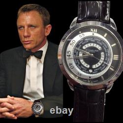 Stuhrling Original 45mm Aviator World Time Mens Qz Watch, New