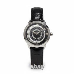 Stuhrling Original 45mm Aviator World Time Mens Qz Watch, New