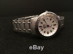 Sug Men's GMT World Time Stainless Steel Watch