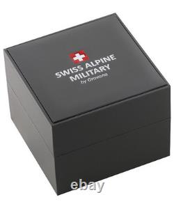 Swiss Alpine Military Rose Gold Blue Dial GMT Men's Watch Swiss Made 7052.1165