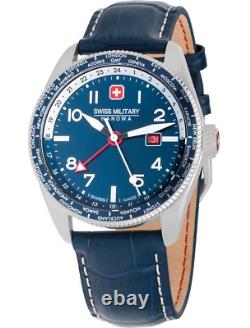 Swiss Military Hawk Eye GMT Blue Dial Sapphire Crystal Men's Watch SMWGB0000505
