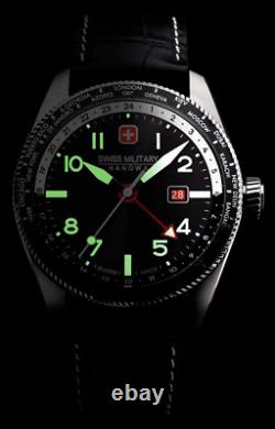 Swiss Military Hawk Eye GMT Blue Dial Sapphire Crystal Men's Watch SMWGB0000505
