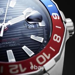 TAG Heuer Aquaracer GMT Calibre 7 Men's Pepsi Black Dial Watch WAY201F. BA0927