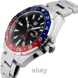 TAG Heuer Aquaracer GMT Calibre 7 Men's Pepsi Black Dial Watch WAY201F. BA0927