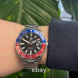 TAG Heuer Aquaracer GMT Calibre 7 Men's Pepsi Black Dial Watch WAY201F. BA0927