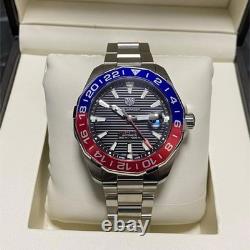 TAG Heuer Aquaracer GMT Calibre 7 Men's Pepsi Black Dial Watch WAY201F. BA0927