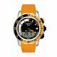 TISSOT Men's Sea Touch Black Dial Orange Silicone Band Watch T026.420.17.281.03