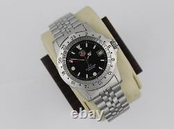 Tag Heuer 159.306 BA0606 Mens Watch 1500 Jumbo Silver Blue Black GMT Time Zone