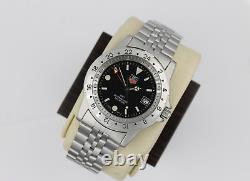 Tag Heuer 159.306 BA0606 Mens Watch 1500 Jumbo Silver Blue Black GMT Time Zone