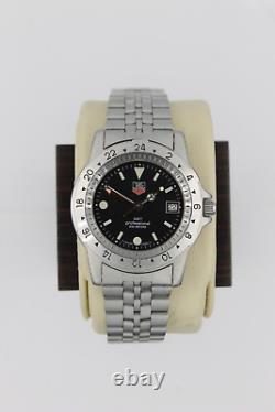 Tag Heuer 159.306 BA0606 Mens Watch 1500 Jumbo Silver Blue Black GMT Time Zone
