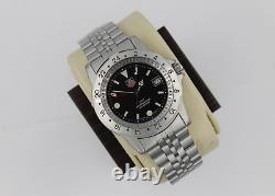 Tag Heuer 159.306 BA0606 Mens Watch 1500 Jumbo Silver Blue Black GMT Time Zone