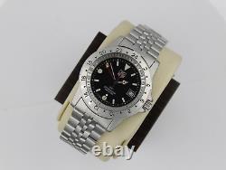Tag Heuer 159.306 BA0606 Mens Watch 1500 Jumbo Silver Blue Black GMT Time Zone
