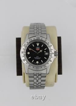 Tag Heuer 159.306 BA0606 Mens Watch 1500 Jumbo Silver Blue Black GMT Time Zone