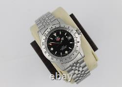 Tag Heuer 159.306 BA0606 Mens Watch 1500 Jumbo Silver Blue Black GMT Time Zone