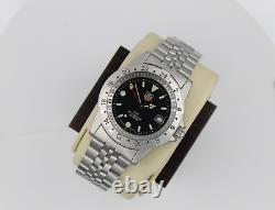 Tag Heuer 159.306 BA0606 Mens Watch 1500 Jumbo Silver Blue Black GMT Time Zone