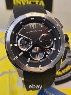 Technomarine OCEAN Chronograph GMT Quartz Black Dial Men's Watch TM-318098 NEW