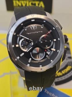 Technomarine OCEAN Chronograph GMT Quartz Black Dial Men's Watch TM-318098 NEW