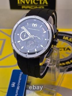 Technomarine OCEAN Chronograph GMT Quartz Black Dial Men's Watch TM-318098 NEW