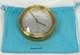 Tiffany & Co. Swiss Made Brass World Time Desk Clock GMT Cities Bezel with Pouch