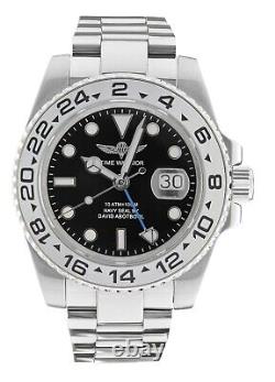 Time Warrior GMT Master Automatic Movement Stainless Steel Watch Water Resistant