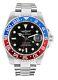 Time Warrior GMT Master Quartz Movement Stainless Steel Watch Water Resistant