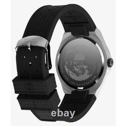 Timex Continental GMT World Time Watch Q Timex Quartz 39mm Silver