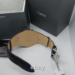 Timex GMT Silver Dial with Blue-Red Bezel Quartz Mens Mod. Watch TW2U99100