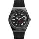 Timex Men's Watch Q GMT Quartz Black Dial Synthetic Rubber Strap Date TW2V38200