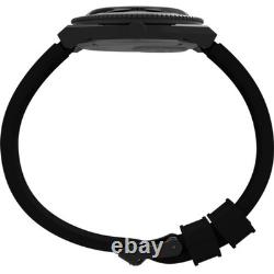 Timex Men's Watch Q GMT Quartz Black Dial Synthetic Rubber Strap Date TW2V38200
