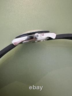 Timex Q GMT Watch Black Dial Green/Black Bezel Running With Box