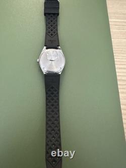 Timex Q GMT Watch Black Dial Green/Black Bezel Running With Box