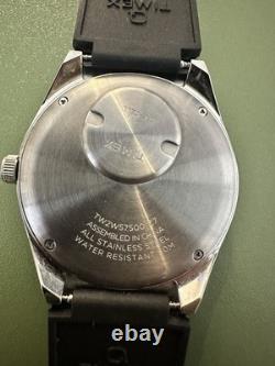 Timex Q GMT Watch Black Dial Green/Black Bezel Running With Box