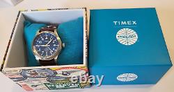 Timex Waterbury GMT x Pan Am 39mm Leather Strap Watch TW2W97300JR