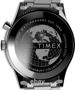 Timex Waterbury Traditional GMT 39mm Steel Men's Watch TW2W22700