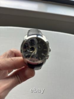 Tissot Couturier GMT Black Dial Black Leather Strap Watch T035.439.16.051.00