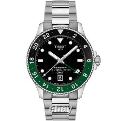 Tissot Men's Seastar 1000 Quartz GMT Black Dial Watch T1208521105100