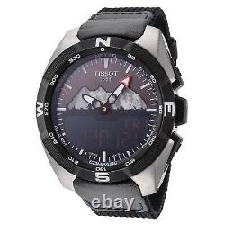 Tissot Men's T0914204605110 T-Touch 45mm Black Dial Fabric Watch
